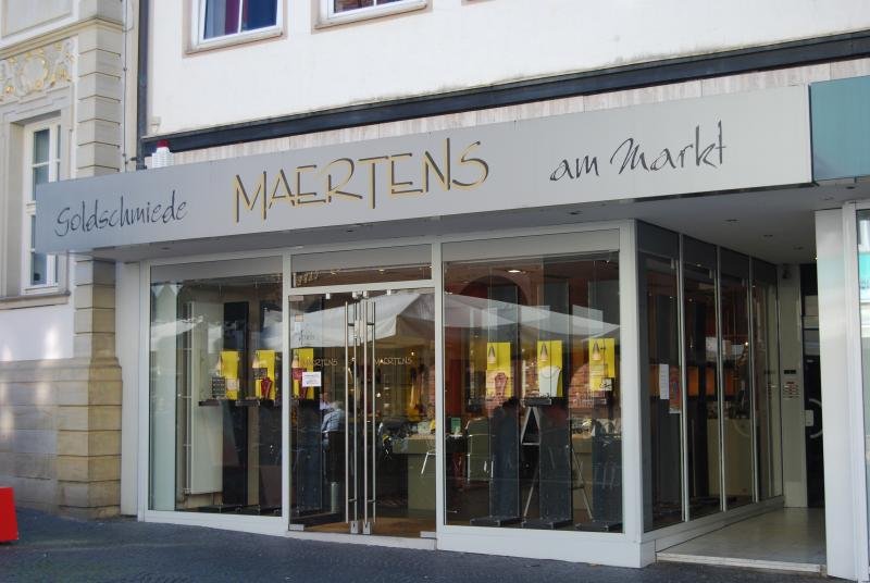 Aussenansicht der Goldschmiede Maertens