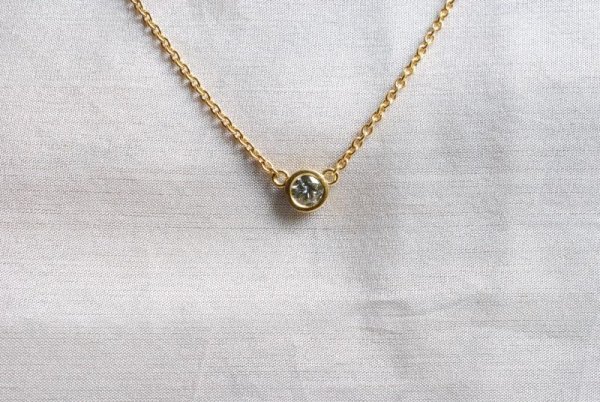 Brillantcollier in 750/- Gold.