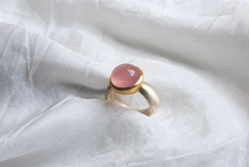 Ring mit Rosenquarz