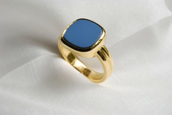 Siegelring in 750/- Gelbgold