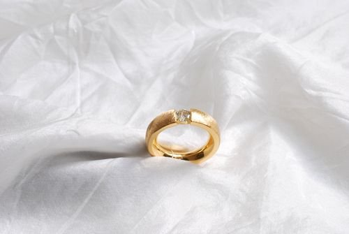 Brillantring in 750/- Gelbgold