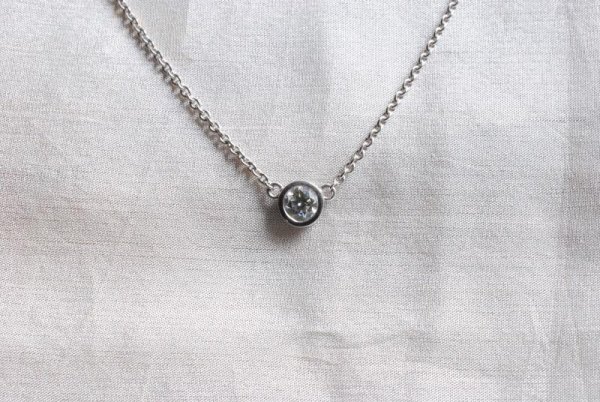 Brillantcollier in 750/- Weißgold.