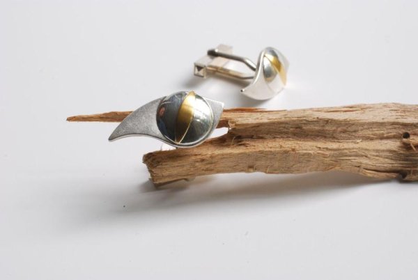 Manschettenknöpfe in Silber