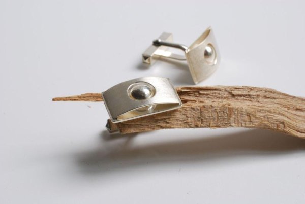 Manschettenknöpfe in Silber