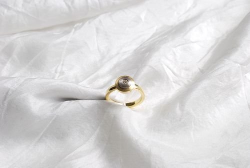 Ring 585/- Gelbgold und Weißgold