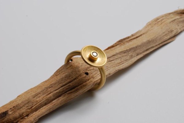 Schmuckring in 750/- Gelbgold