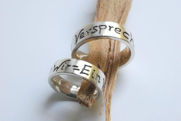 Partnerringe in 925/- Silber.