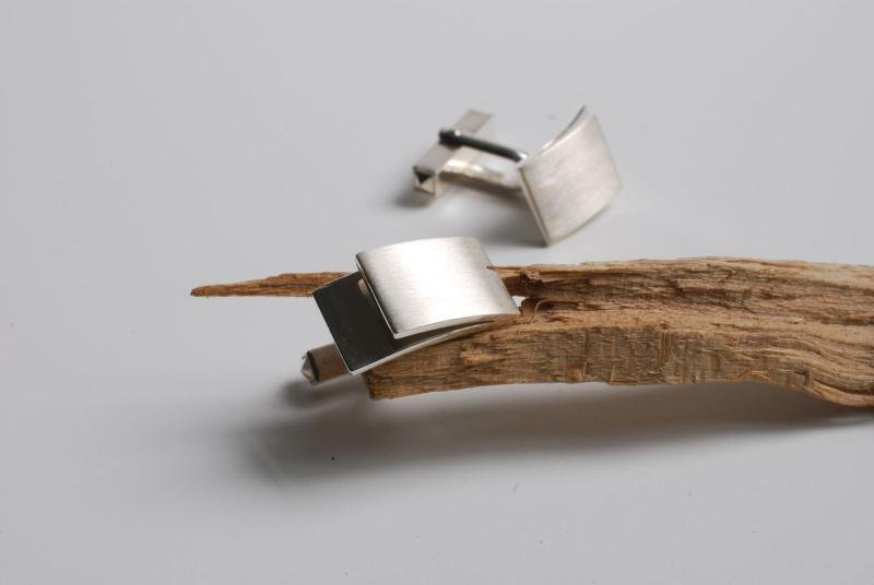 Manschettenknöpfe in Silber