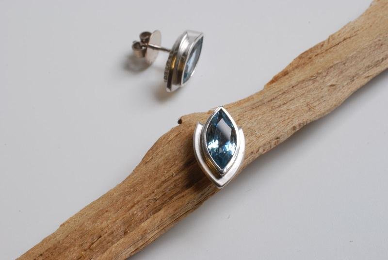 Ohrstecker in 750/- Weißgold