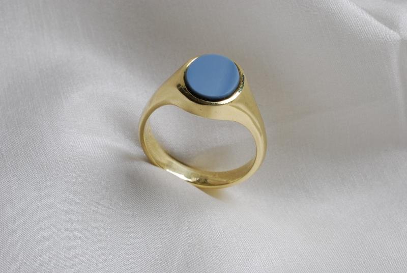 Siegelring in 585/- Gelbgold