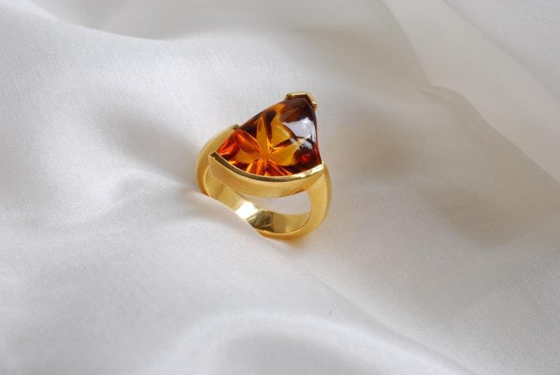 Schmuckring in 750/- Gelbgold