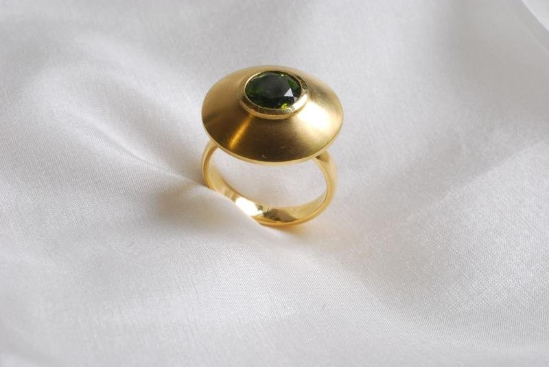 Schmuckring in 750/- Gelbgold