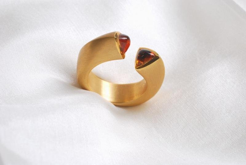 Schmuckring in 750/- Gelbgold