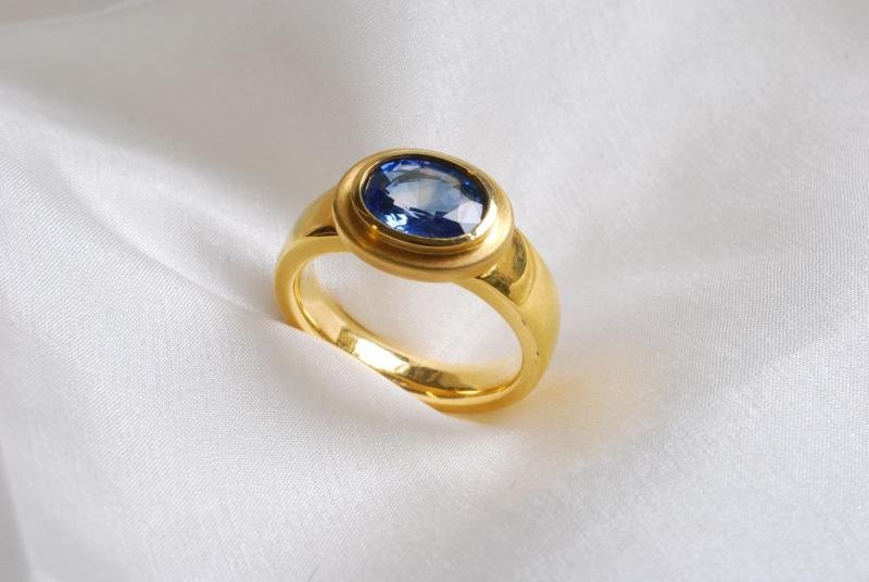 Schmuckring in 750/- Gelbgold