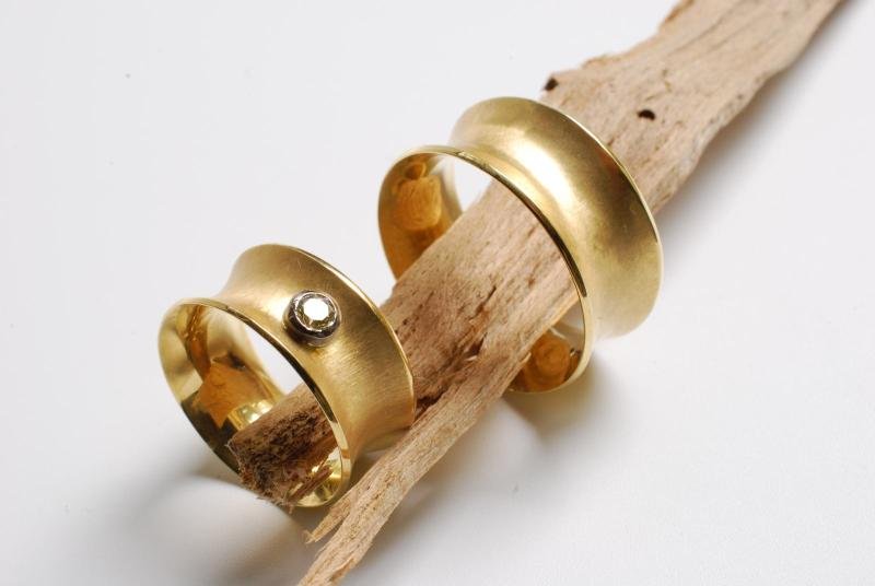 Trauringe in 750/- Gelbgold